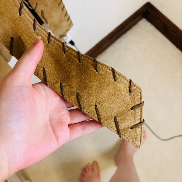 Danier 1970s Vintage Genuine Suede Brown Western Style Cowboy Coat SZ Medium - Picture 6 of 16